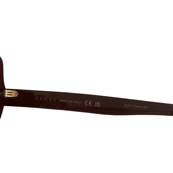 Gucci Deep burgandy Square Sunglasses GGO0328S 006 53 25 145 main image 9